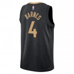Maillot NBA Toronto Raptors Scottie Barnes 4 Nike 2022-23 City Edition Noir Swingman - Homme